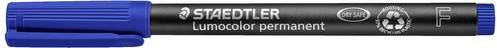 Staedtler Lumocolor permanent F DRY SAFE 318-3 Permanentmarker Blau - Bild 1