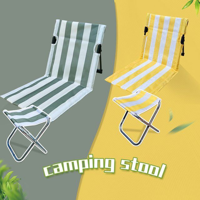 LIFEWITHCAMP Ultraleichter Klappstuhl aus Aluminium in Schwarz für Strandcamping und Ausflüge - Bild 1