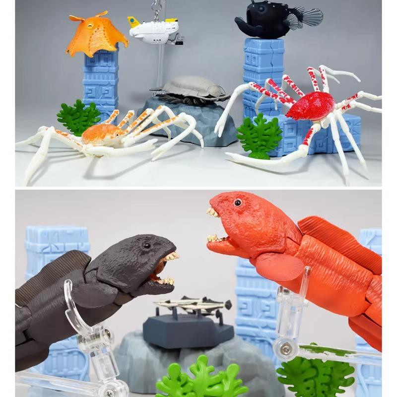 Yiran toy 1 Japanische Meeresungeheuer Macrocheira Kaempferi Seewolf Bewegliche Simulationsfigur - Bild 1
