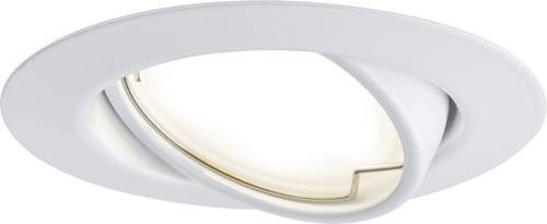 Paulmann Base Einbauleuchte LED 5W Weiß, runde LED-Downlight aus Metall mit warmweißem Licht - Bild 1