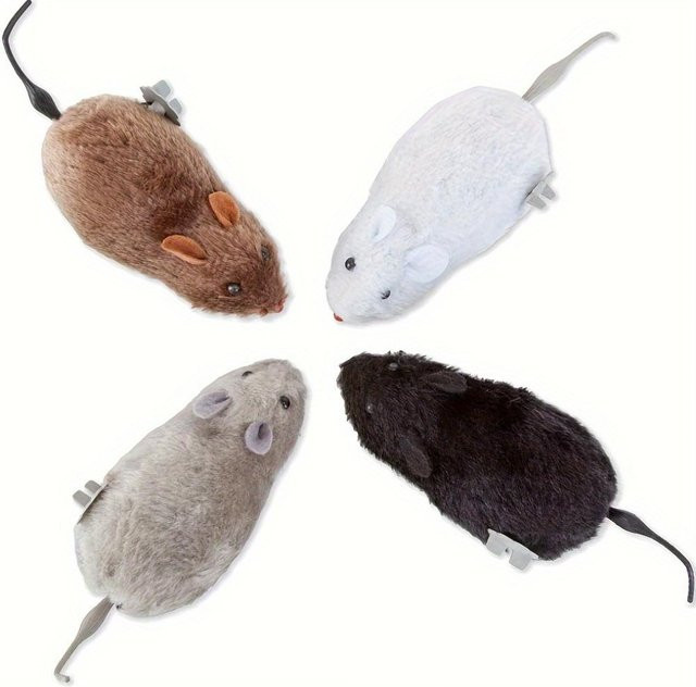 Binchi Outdoor Product Mechanische Mäusespielzeuge, 4-teiliges Set - Bild 1