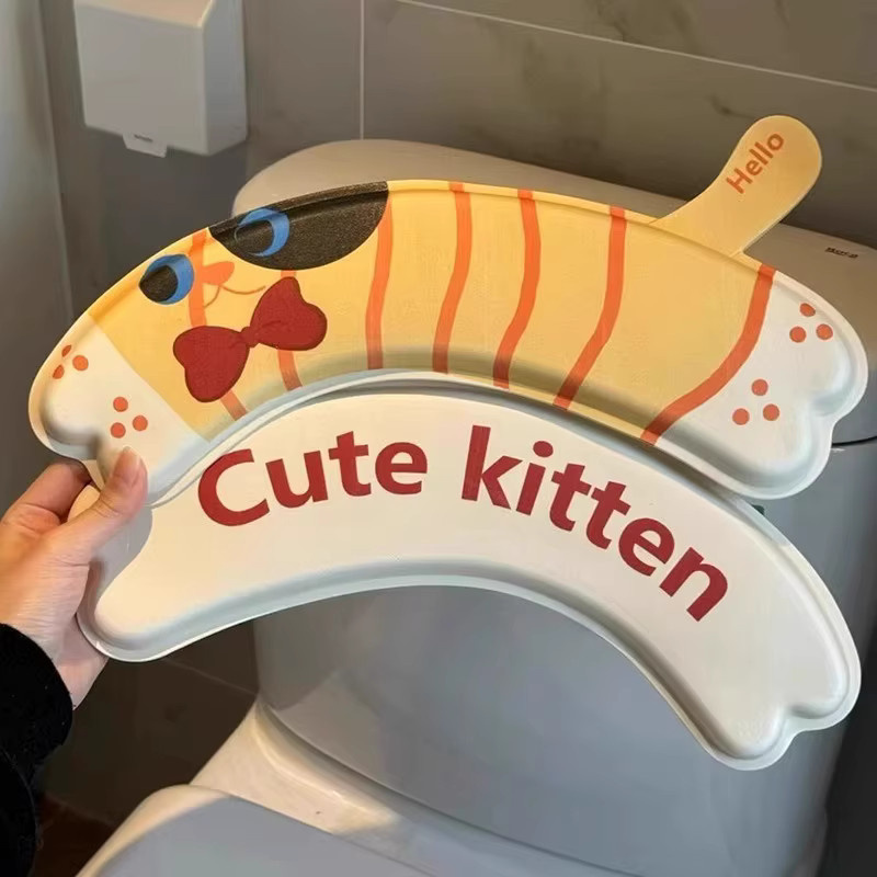 Wasserdichtes und selbstklebendes Toilettensitzpolster für Kinder in Multicolour mit weichem Textilbezug - Bild 2