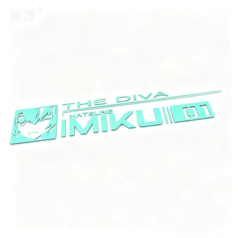 Hatsune Miku 01 Anime Aufkleber Reflektierend und Wasserdicht für Auto-Dekoration von Bandai - Bild 2