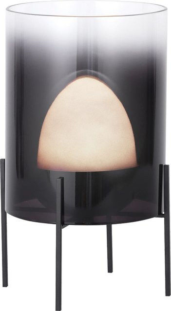 MegaLight LED-Akku-Tischleuchte Ovo Smoke RGBW dimmbar, Farbe: Grau/Transparent, Höhe: 21 cm, Durchmesser: 14,5 cm - Bild 1