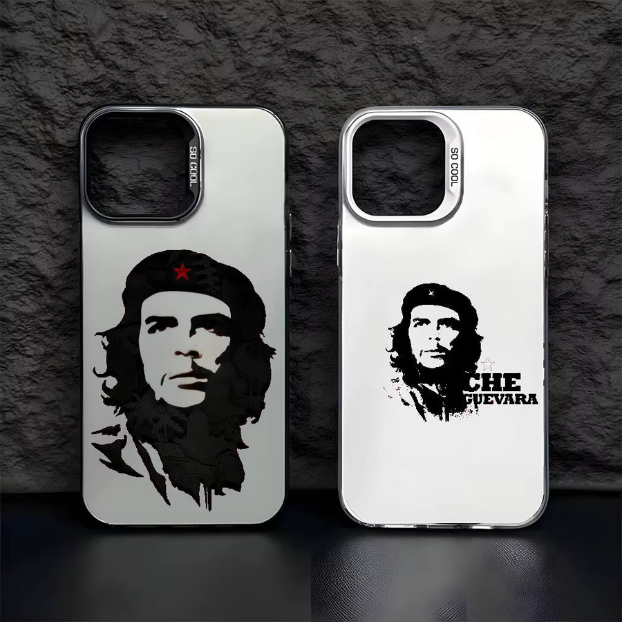 Handyhülle mit Che Guevara Kuba Porträt für iPhone 11 bis 17 Pro Max, Mehrfarbig, Matt Laser Metallic Aurora Design - Bild 2