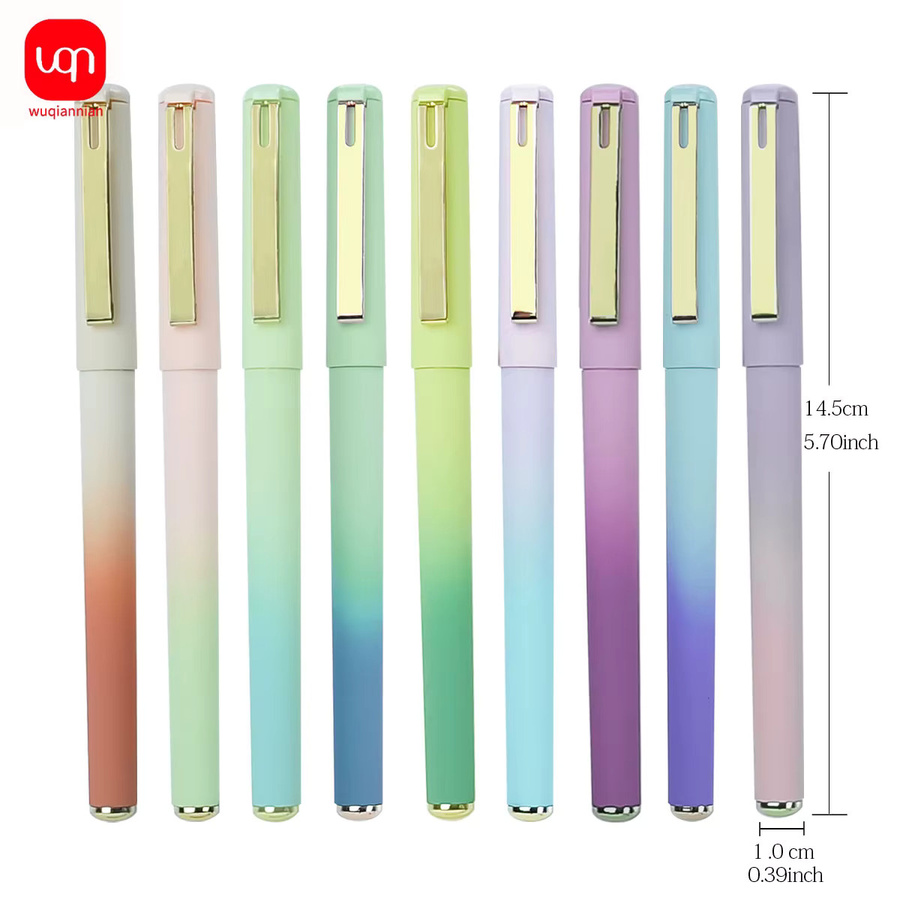 WQN Matte Gelstifte mit Farbverlauf, 0,7 mm Spitze, mehrfarbige Tinte, 4 oder 8 Stück Set für Schule und Büro - Bild 4