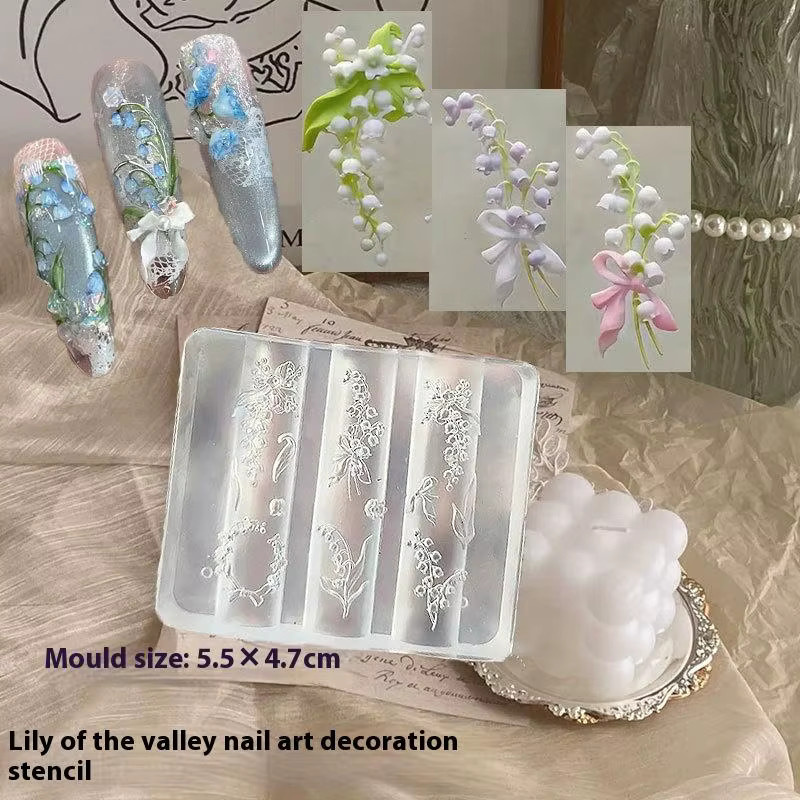 KuZHEN Nageldesign Silikonform für 3D Blumen und Schmetterlinge - Bild 1