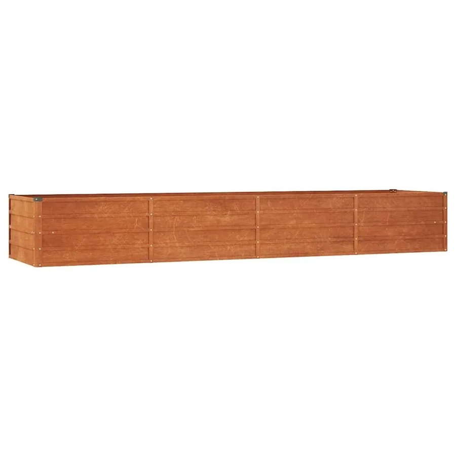 DELUKE Hochbeet ISAK aus Cortenstahl in Braun-antik, unten offen, B/T/H: 320 x 80 x 45 cm - Bild 2