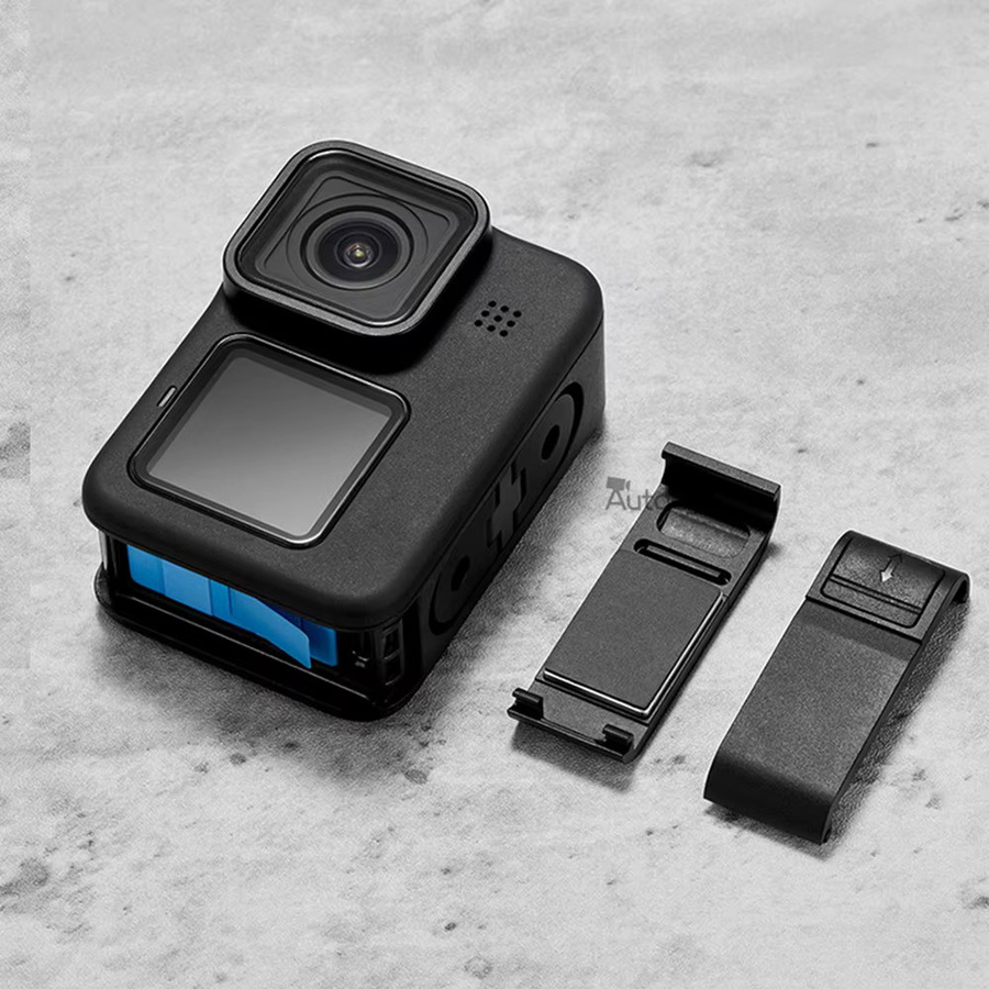 Schwarze Flip-Batterie-Seitenabdeckung für GoPro Hero 13 und GoPro Hero 12 als Ersatz-Ladegehäuse und abnehmbarer Batteriefachdeckel - Bild 2