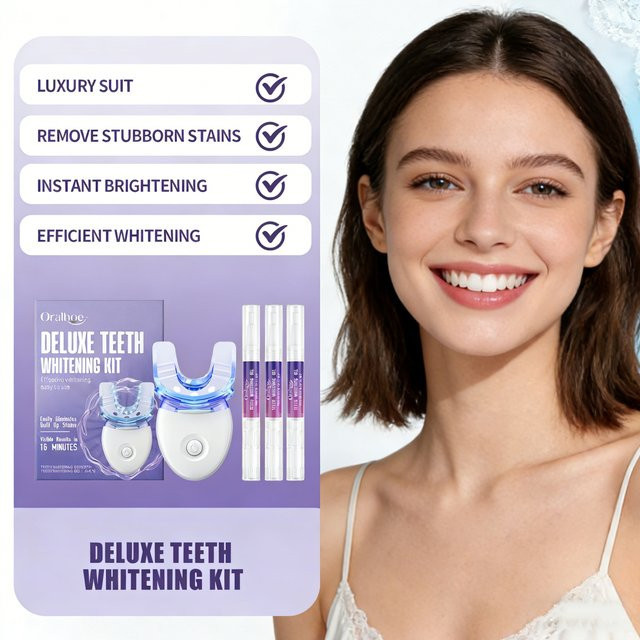 Oralhoe Zahnaufhellungs-Gel-Set mit LED-Aufhellungsgerät - Bild 1