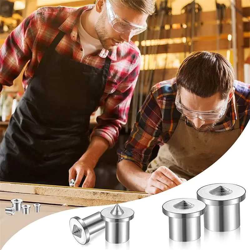 FATCOOL 8er Set Holzbearbeitungs-Positionierungswerkzeug mit runden Holz-Zapfen und silbernen Locatoren für DIY-Projekte - Bild 2