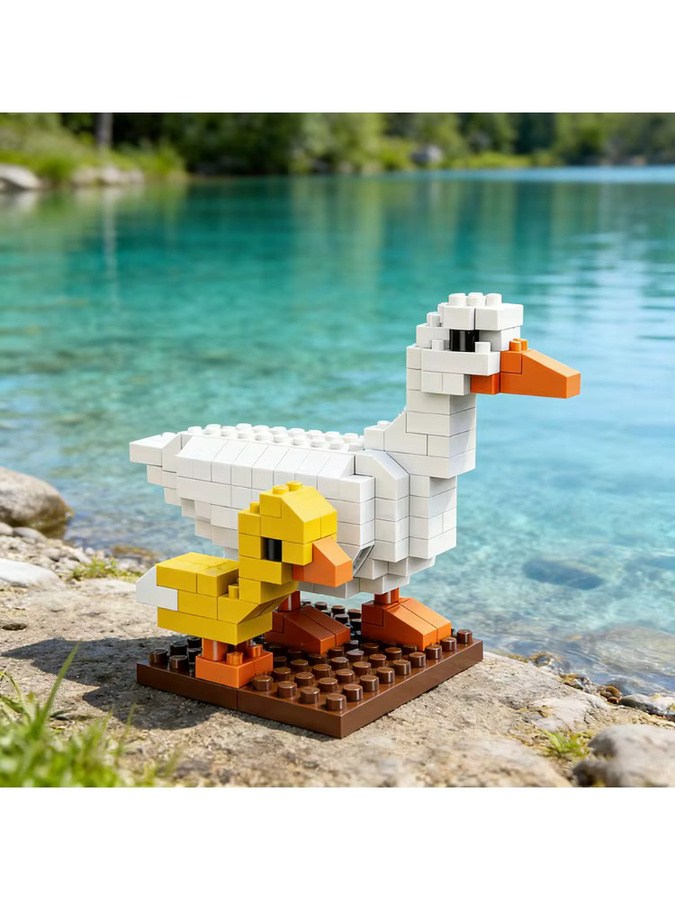 Xplore Animal Paradise Micro Mini Blocks Set, Wildtiermodelle - Bild 4