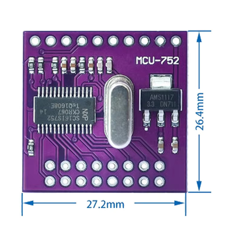 Si Tai&SH 752 sc16is752 I2C/SPI-Bus Schnittstellen Modul zur Zweikanal-UART-Konvertierung in Grün und Lila - Bild 2