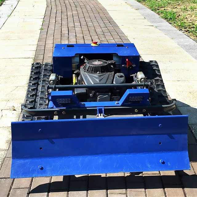 AIWEIYA Ferngesteuerter Rasenmäher-Roboter mit Nullwendekreuzung in Blau - Bild 1