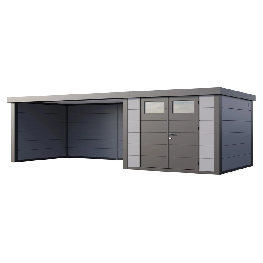 Telluria Gerätehaus Classico in Grau mit Lounge XL, B/H/T: 812 x 219 x 318 cm - Bild 2