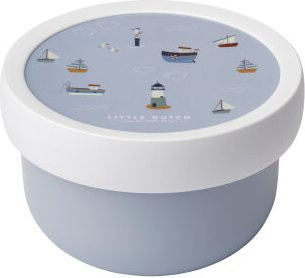 Mepal Campus Fruchtbox Little Dutch Sailors Bay mit Gabel, 300 ml, Blau - Bild 1