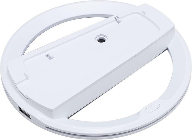 DIYelecs Vertikaler Ständer für Slim, Disc, Digital und Pro Konsolen mit RGB-Beleuchtung und rutschfester Silikonbasis in Weiß - Bild 1