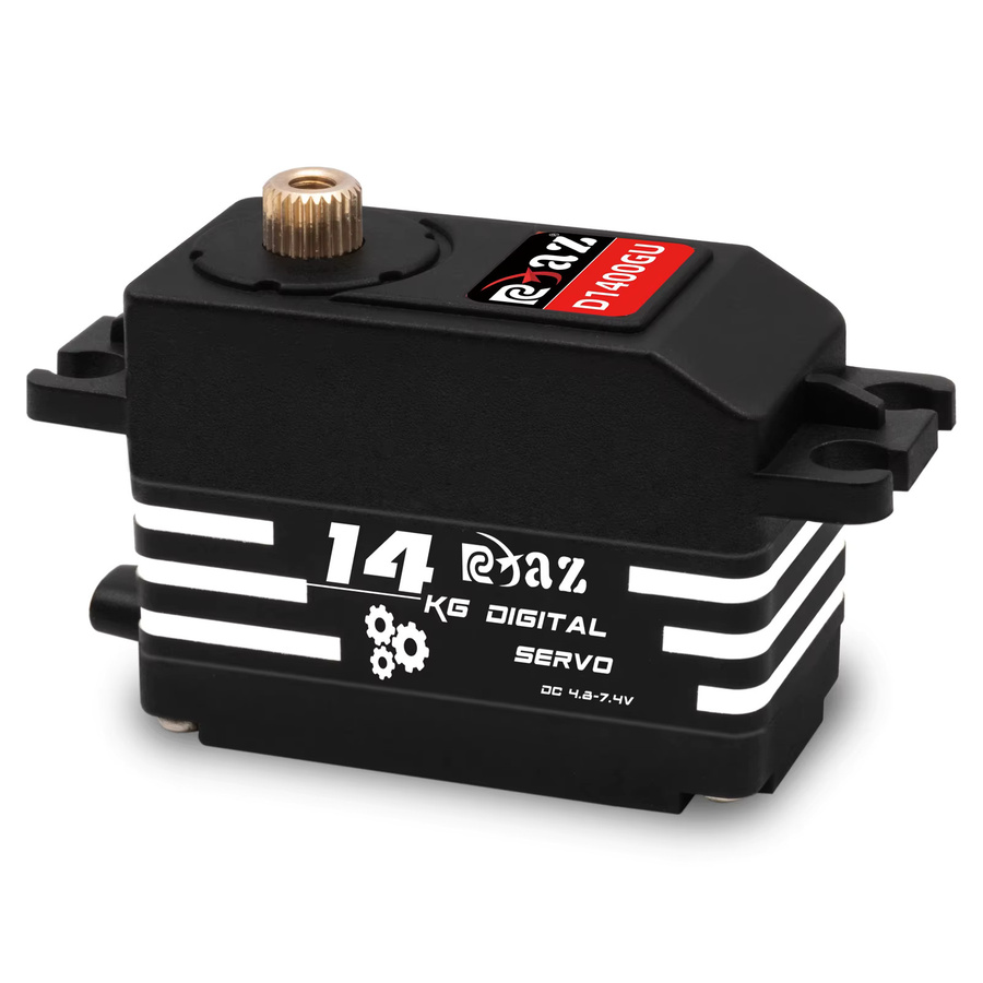 RCXAZ Digitales Servo, Metallgehäuse, Kupferzähne, Wasserdicht, für 1/10 RC-Auto- und Bootsmodell - Bild 3