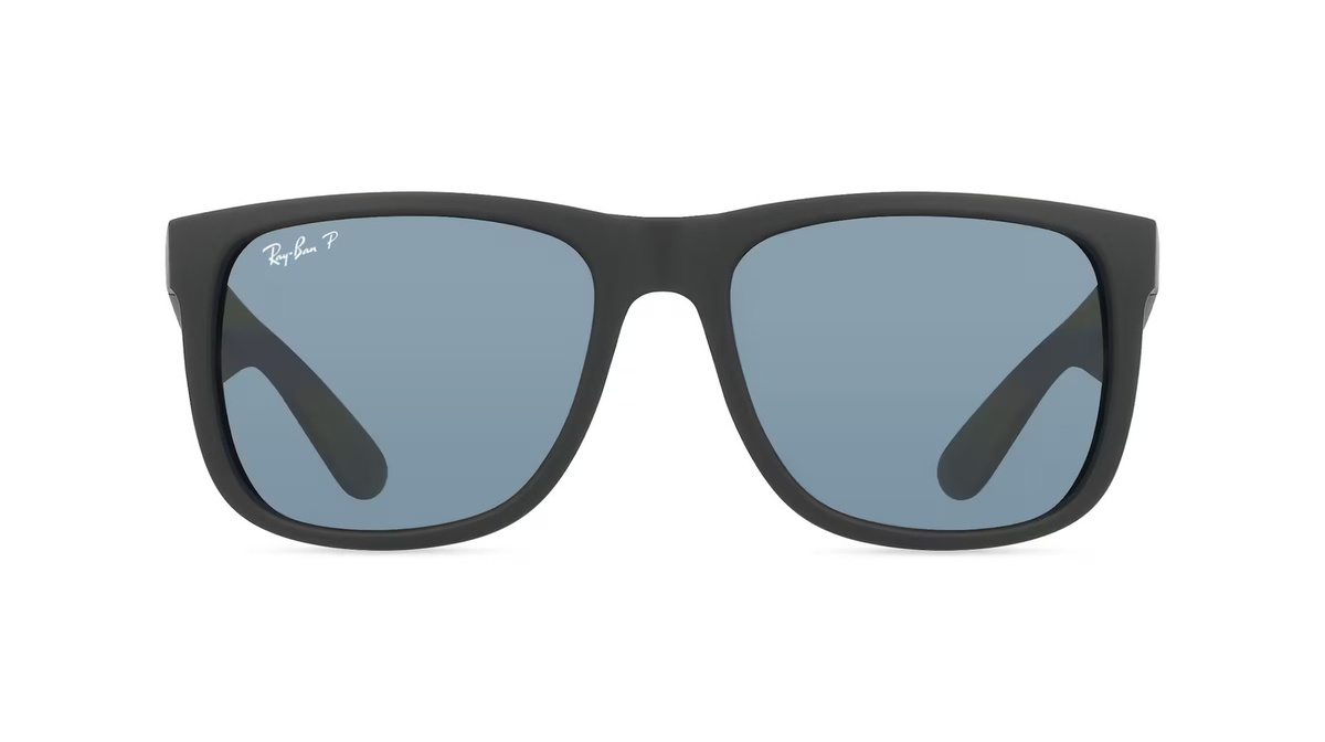 Ray-Ban RB 4165 Justin Sonnenbrille, Vollrand, Quadratisch, Kunststoff, Herren, Schwarz - Bild 1
