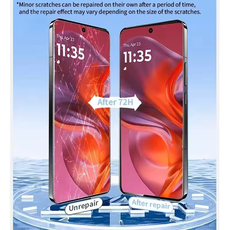 3er-Pack HD Hydrogel Displayfolie für Motorola Moto G73 G53 G23 G13 E13 G53j G53y G14 G54 G84 5G, transparent - Bild 4
