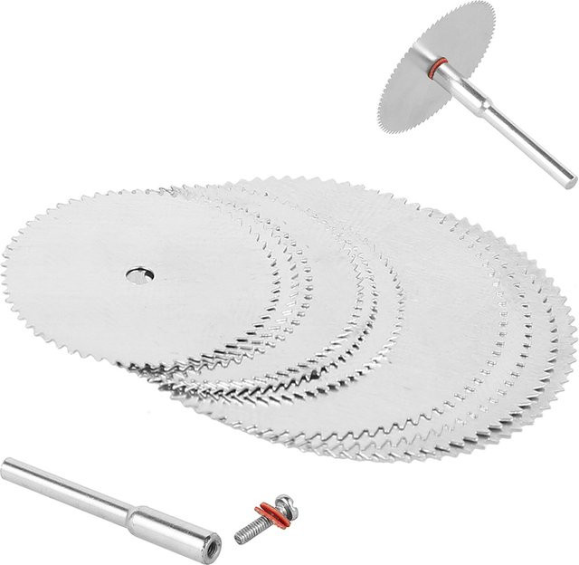 Dremel Mini Kreissäge Klingen Set 11 Stück für Kunststoff und Holz in Silber - Bild 1