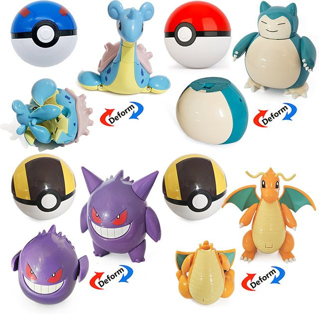 zhuangchen Pokémon Pokeball, Actionfigur, Pikachu Mewtwo Gyarados - Bild 1