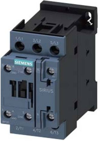 Siemens Schütz 3RT2026-1AB00 grau mit 3 Schließern 11kW/400V 24V - Bild 1