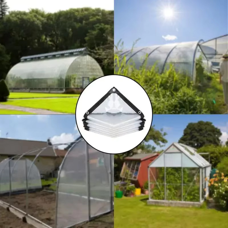 Robuste transparente PVC-Plane als wasserdichte und wetterfeste Abdeckung für Garten, Balkon, Gewächshaus und Regenschutz - Bild 5