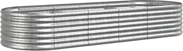 vidaXL Hochbeet aus verzinktem Stahl in Silber, B/T/H: 224 x 80 x 36 cm - Bild 1
