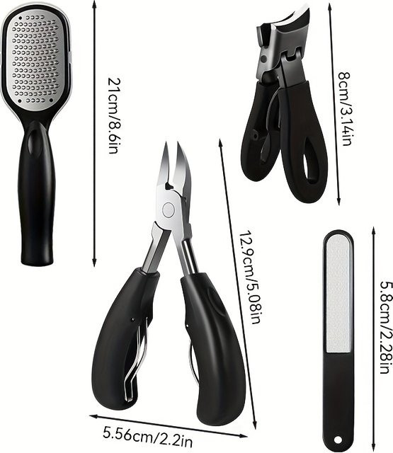 Ouriner Nagelpflege-Werkzeugset, 4-teilig, Unisex - Bild 1