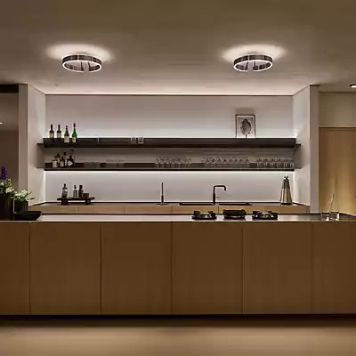 Occhio Mito Aura 40 Narrow LED Wand- und Deckenleuchte in Bronze und Weiß matt mit CCT-Funktion - Bild 1