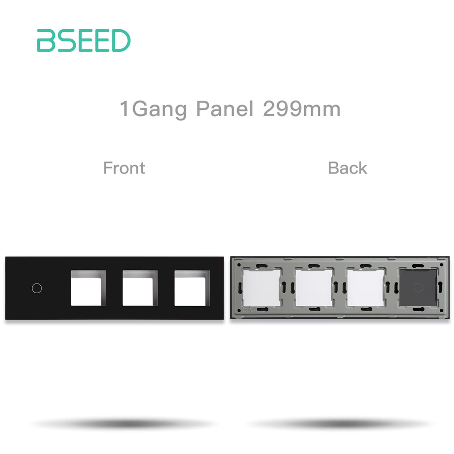 BSEED M1 Serie Wand Glas Panel Touch Schalter mit Metall Rahmen in Gold/Messing - Bild 2