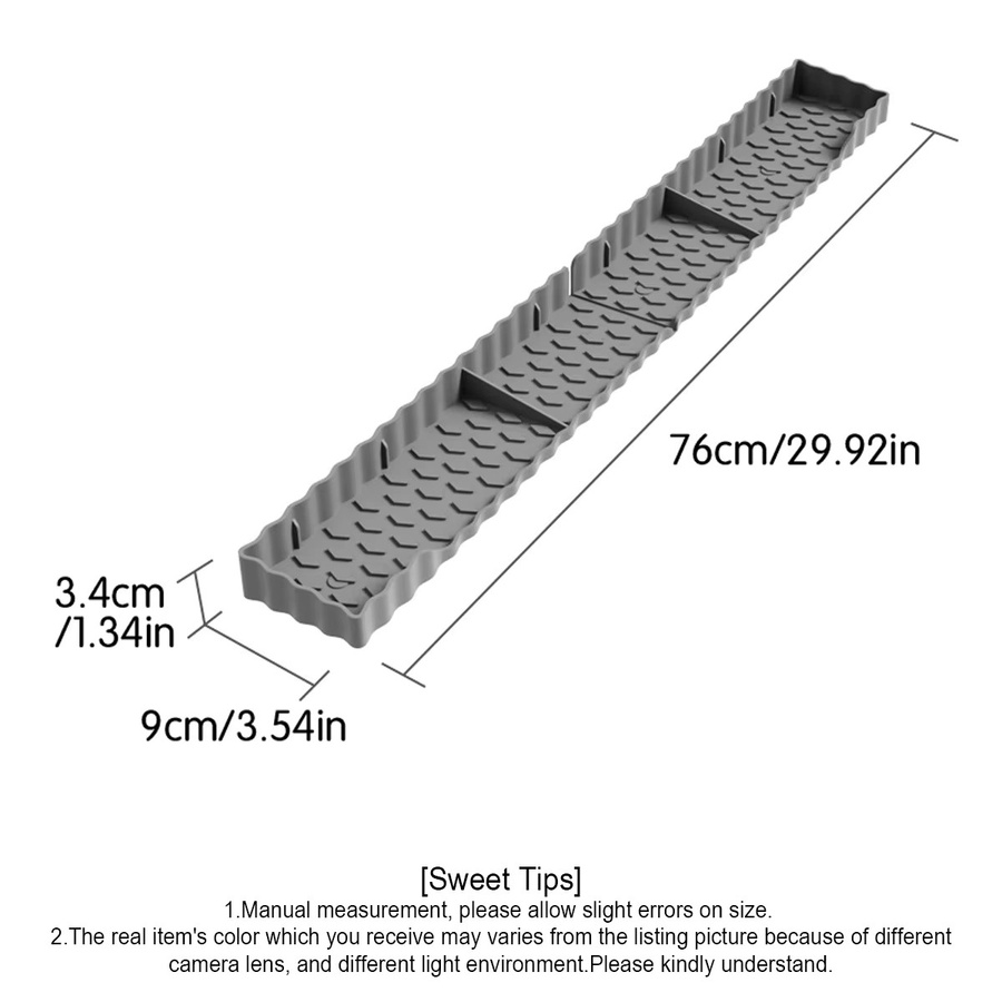 Leeseph Magnetische Silikon-Herdablage für Küchenzubehör, 76,2 cm, Schwarz oder Grau - Bild 3