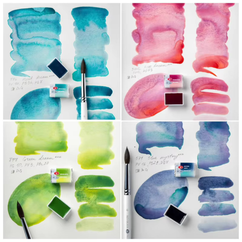 White Nights Limited Edition Granulation Solid Aquarellfarben in Künstlerqualität, Multicolour - Bild 1