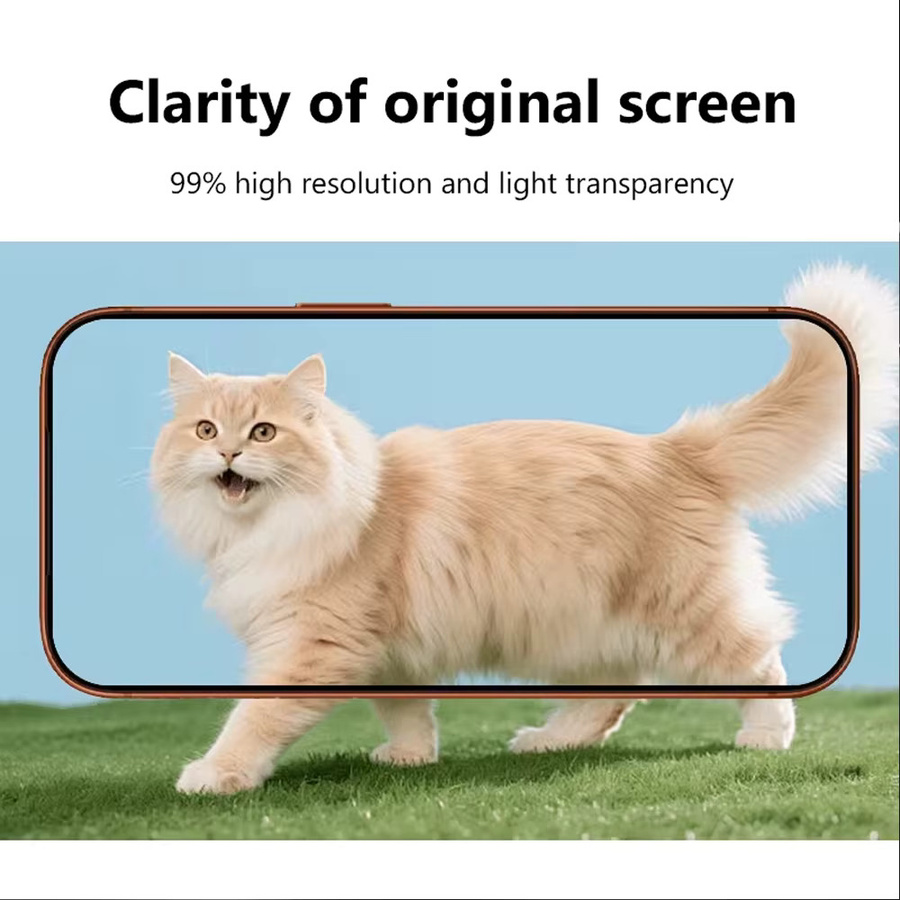 TAOYUNXI Displayschutzfolie aus gehärtetem Glas für iPhone 16 Pro Max, 15, 14, 13, 12, 11 und weitere Modelle, transparent, 1/5 Stück - Bild 4