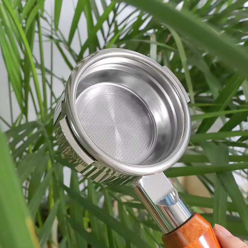 ALIKISSCAFE Unverlierbarer Siebträger 58 mm aus Edelstahl für Breville BES920 980 990 Espresso Maschinen in Silber - Bild 5