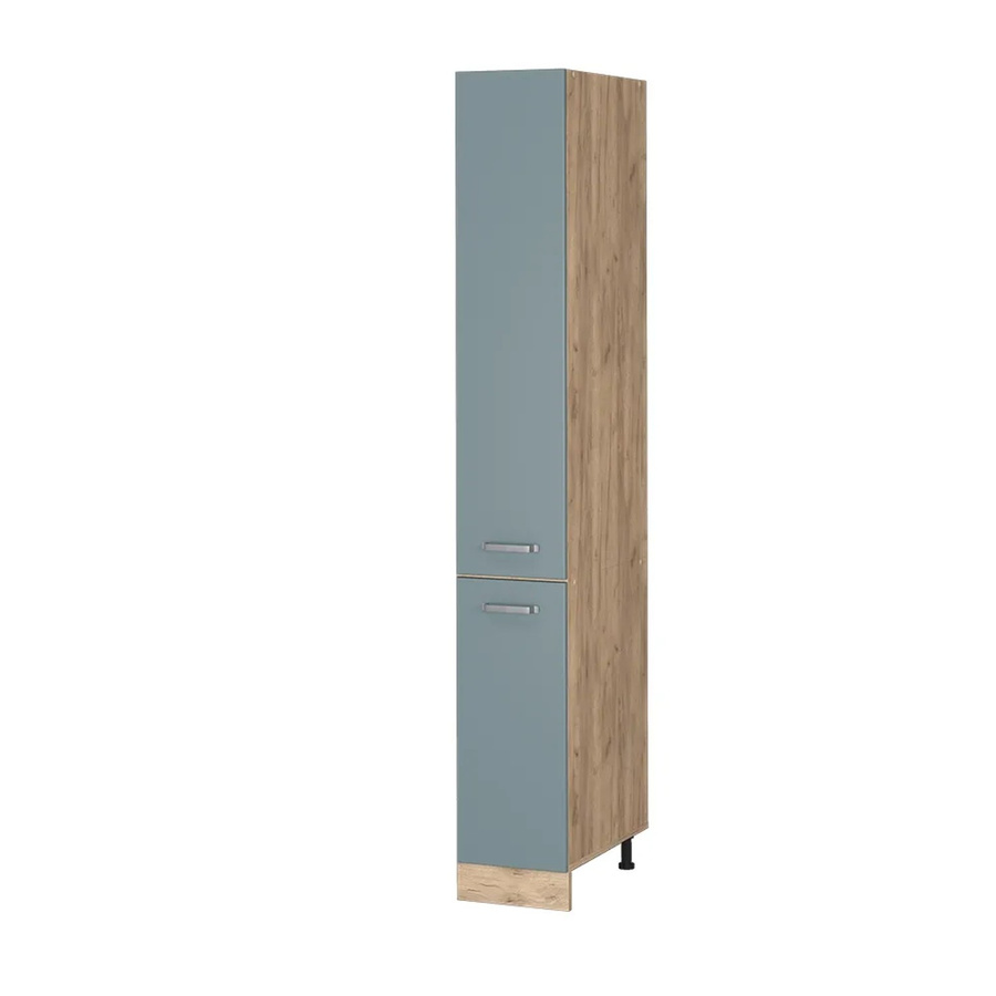 Vicco Apothekerhochschrank R-Line Küchenschrank Eiche Blau Grau modern Breite: 30 cm - Bild 3