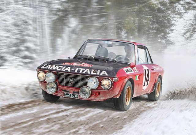 Italeri Lancia Fulvia HF Rallye Monte 1972, Modellauto, 1:24, Rot - Bild 1