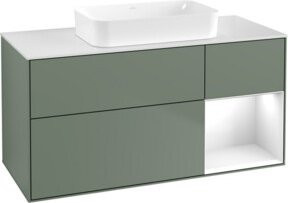 V&B Waschtischunterschrank Finion in Weiß lackiert, Breite: 120 cm, Tiefe: 60 cm - Bild 1