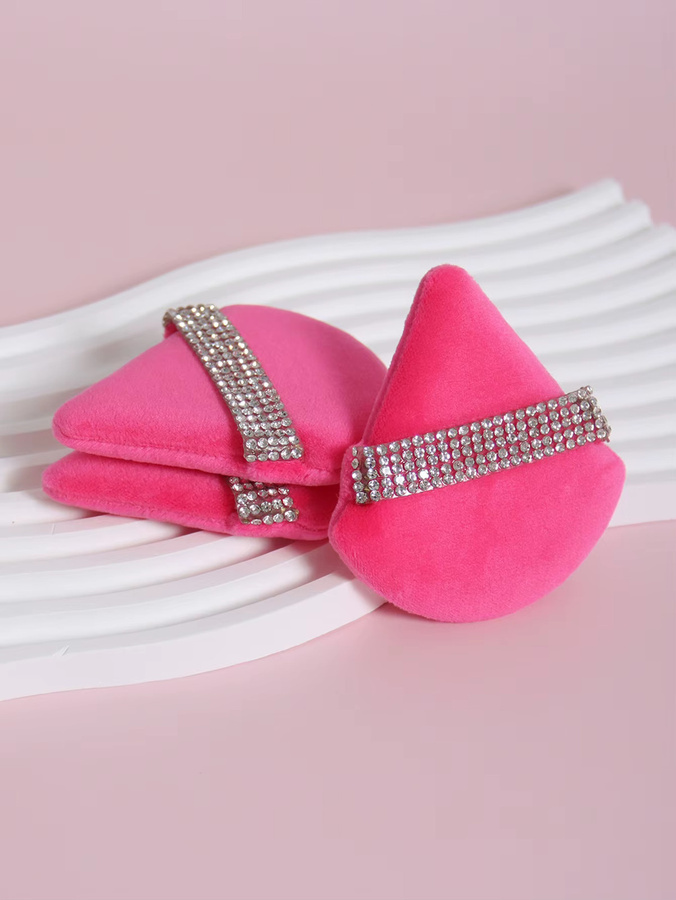 3°Chat Sierra Diamond Triangle Puderquaste, Samt, Unisex - Bild 1