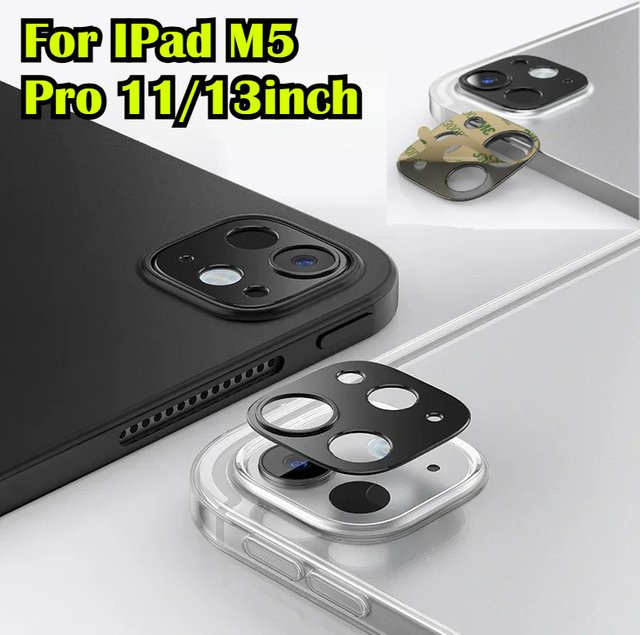 Kameraschutzring aus Aluminium für Apple iPad Pro M4 und M5 11 und 13 Zoll in Schwarz und Silber - Bild 1