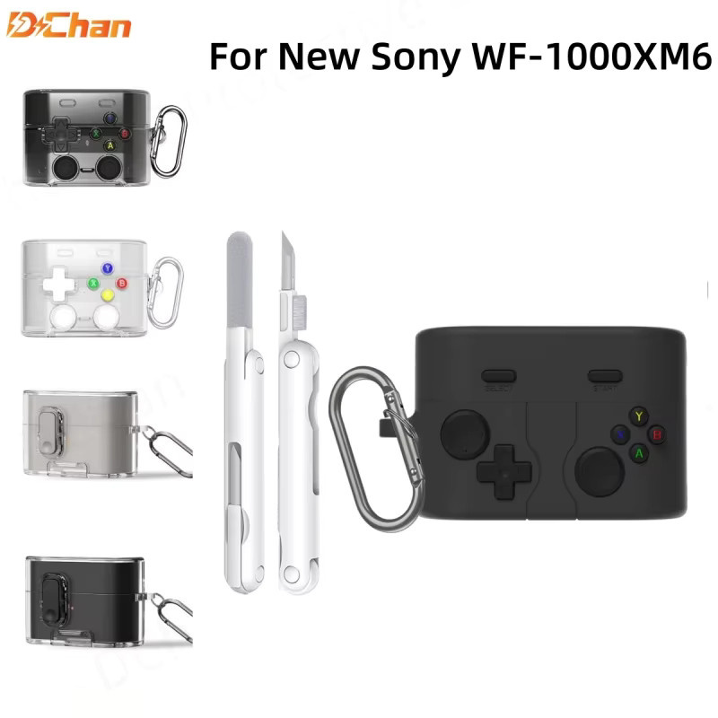 Transparente Schutzhülle im Game-Player-Design für Sony WF-1000XM6 Ohrhörer - Bild 2