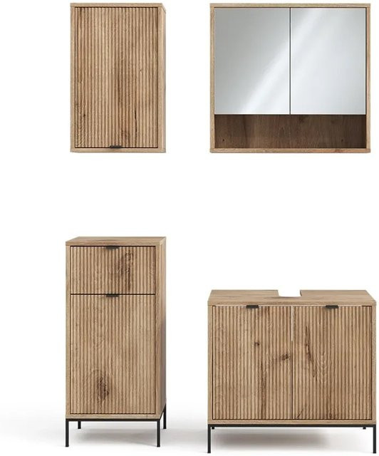 Vicco Badmöbel-Set Eliza in Viking Oak, 4-teiliges modernes Set aus Eiche - Bild 2