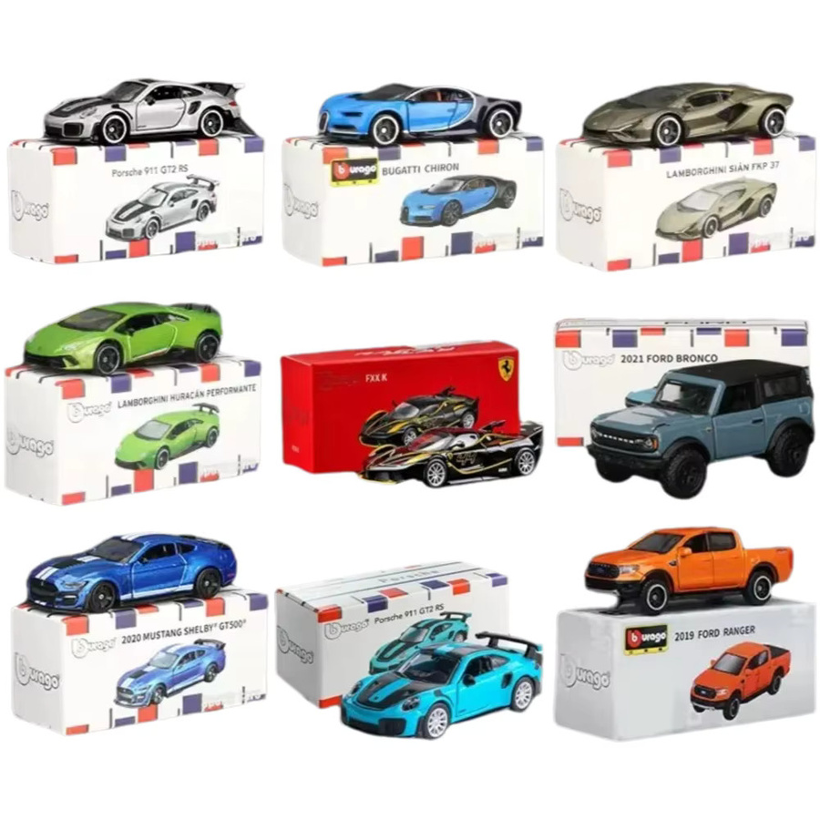 Bburago Audi Porsche 911 Mercedes-Benz, Druckguss-Automodell, 1:64 - Bild 2