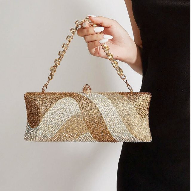 Abendhandtasche Damen, Strasssteine, Kristall - Bild 1