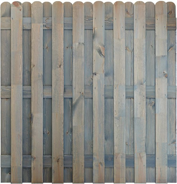 Bohlenzaun Andrewex in Grau, B/H: 180 x 180 cm - Bild 1