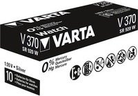 VARTA Silberoxid-Knopfzelle 370 in Silber und Schwarz - Bild 1