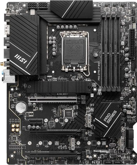 MSI PRO Z790-P WIFI Mainboard ATX mit LGA1700-Sockel, Z790 Chipsatz, DDR5 Unterstützung, Wi-Fi, Bluetooth und 2,5 Gigabit LAN in Schwarz - Bild 1