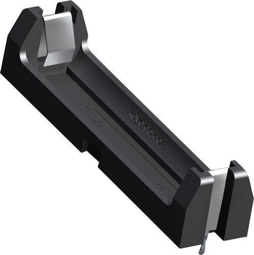 Keystone Electronics 1021 Batteriehalter für 1x Micro AAA in Schwarz, Durchsteckmontage THT, L x B x H: 53 x 13 x 11 mm - Bild 1