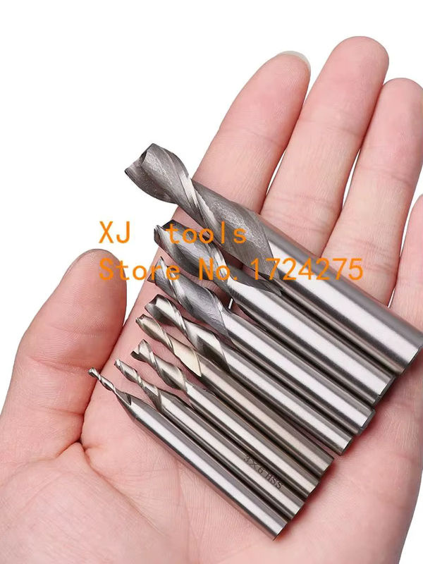 KAVTECNC TOOLS Schaftfräser Set aus HSS mit 2, 3 oder 4 Flöten für CNC und Power Tools, 10-teilig, Durchmesser 2-10 mm - Bild 6